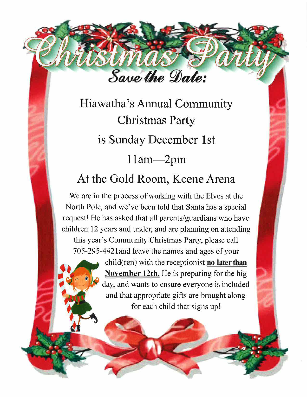 Hiawatha First Nation Hiawatha Christmas Party